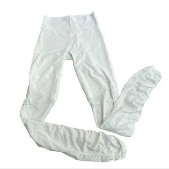 FABLETICS Cashel Foldover PureLuxe Legging Small White Sheer Legs - Picture 12 of 12